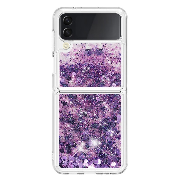 Glitter Bling TPU Case Samsung Galaxy Z Flip 4 Lila