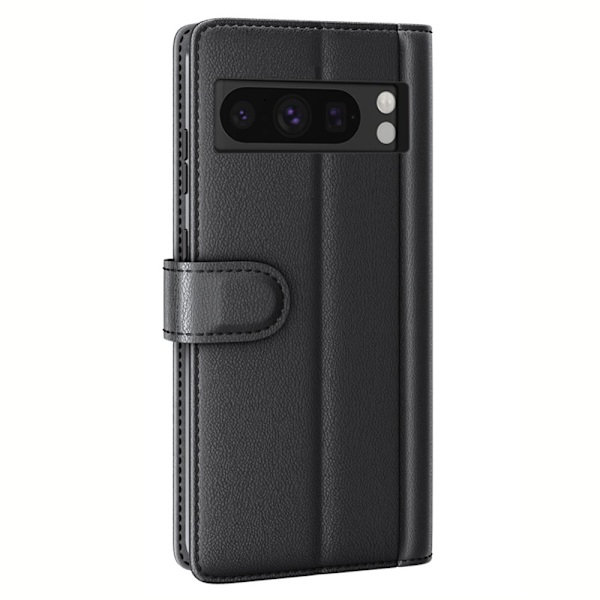 Aito nahkakotelo Google Pixel 8 Prolle, musta