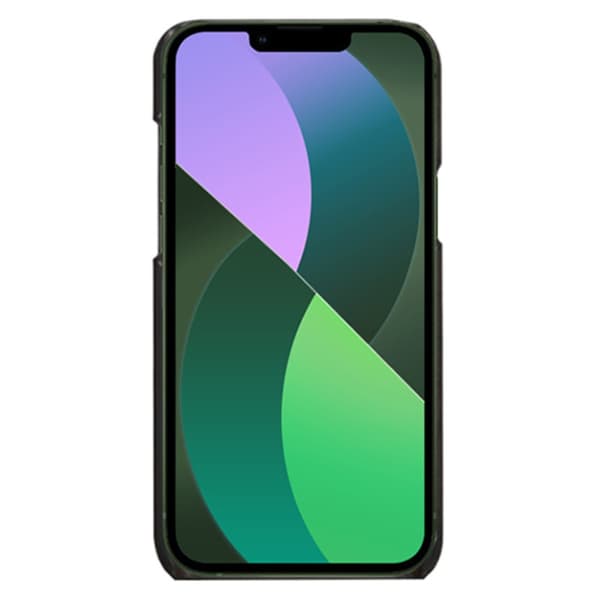 Nahkainen korttikotelo iPhone 14 Plus - Musta