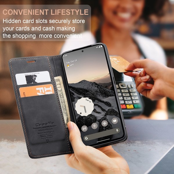 CaseMe Slim Wallet Case Google Pixel 9 Pro Sort