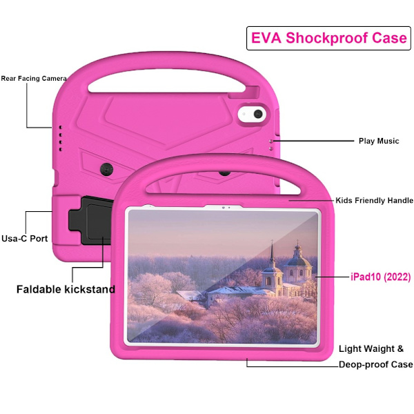 Skal EVA iPad 10.9 2022 (10th gen) Rosa