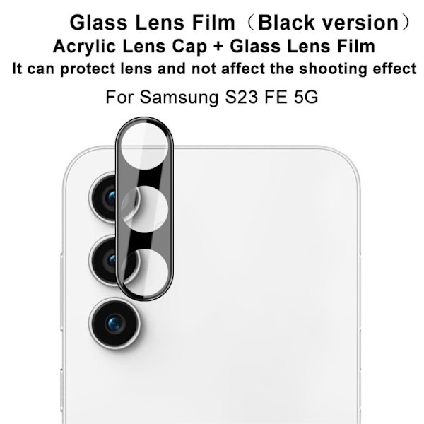 Imak Härdat Glas Linsskydd Samsung Galaxy S23 FE Svart