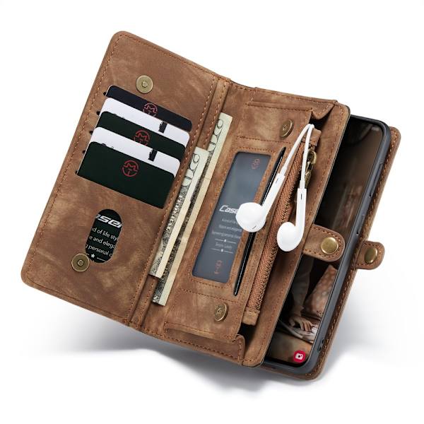 CaseMe Pungetui Galaxy S21 FE Multi-Slot Brun