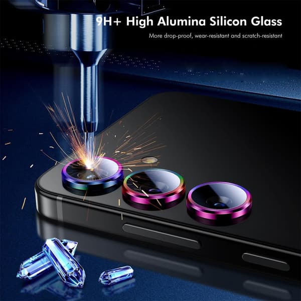 Hat Prince Linsebeskyttelse Hærdet Glas Samsung Galaxy S25 Plus Sort