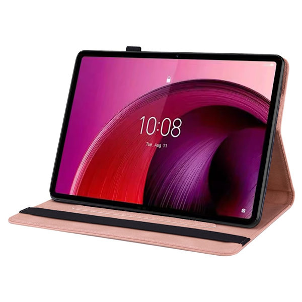 Läderfodral Lenovo Tab M11 Fjärilar Rosa