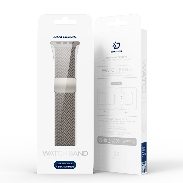 Dux Ducis Elastic Nylon Woven Strap Apple Watch 38/40/41 mm Clay