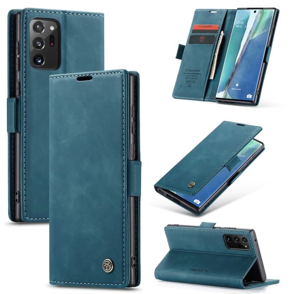 CaseMe Slim Pungetui Galaxy Note 20 Ultra Blå