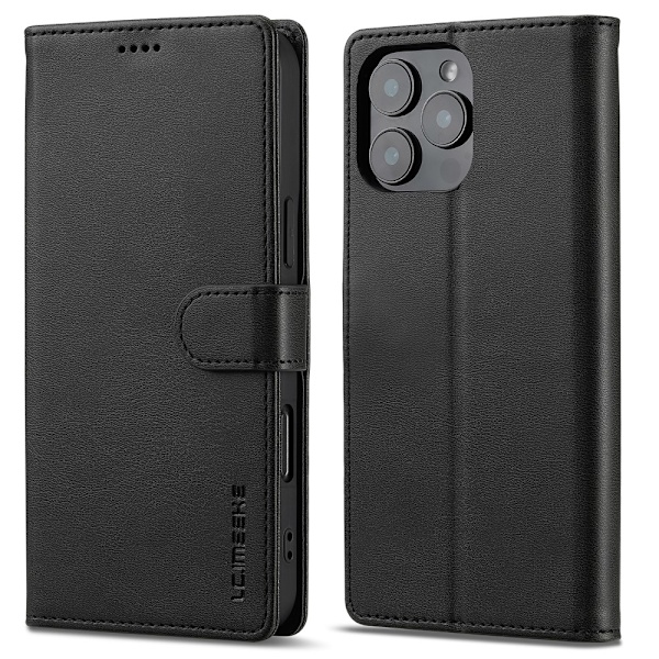 LC.IMEEKE Plånboksfodral iPhone 16 Pro Svart