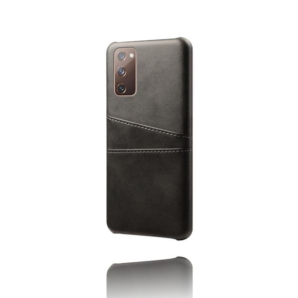 Nahkakuori korttipaikoilla Galaxy S20 FE Musta