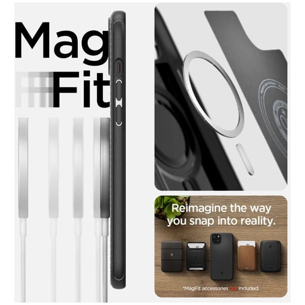 Spigen iPhone 15 Skal MagSafe Armor Svart