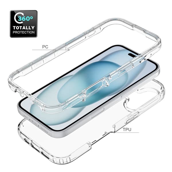 Allround Skal Skal iPhone 16 Transparent