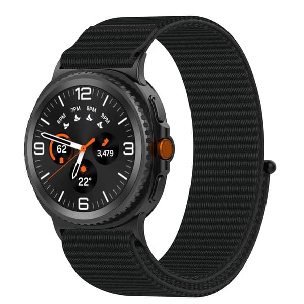 Nylonarmbånd Samsung Galaxy Watch 8 44mm Sort