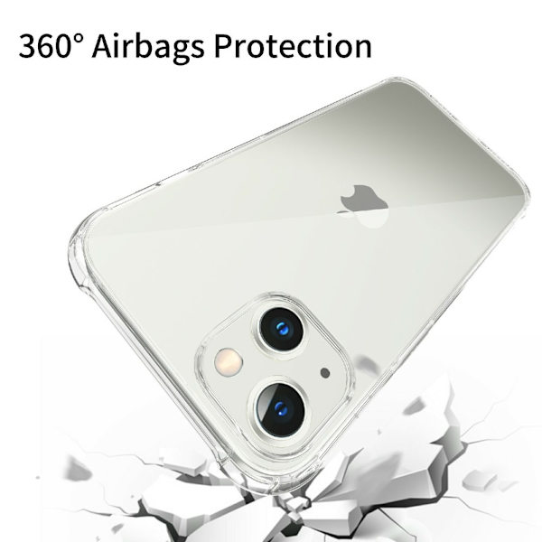 Kestävä TPU-kuori iPhone 13 Prolle, läpinäkyvä