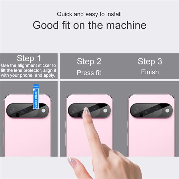 Imak Härdat Glas Linsskydd Google Pixel 10 Svart