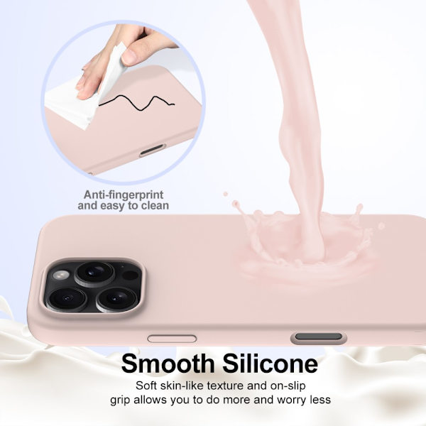 MagSafe Silikonskal iPhone 16 Pro Max Rosa