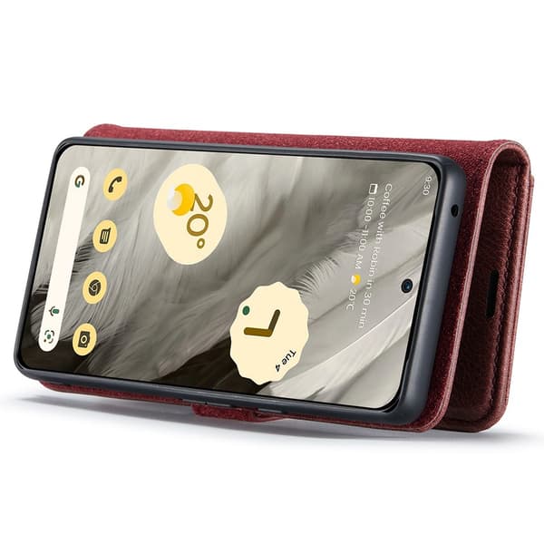 DG.MING 2-i-1 Magnetiskt Plånboksfodral Google Pixel 8 Röd