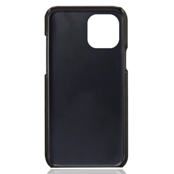 Nahkakuori korttipaikoilla iPhone 13 Mini Musta