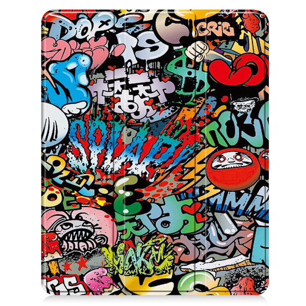 Apple iPad Air 13 2. sukupolvi (2025) Tri-fold Graffiti -kotelo