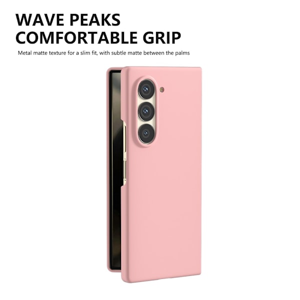 Hårdt cover med gummieret overflade til Samsung Galaxy Z Fold 6 Rosa