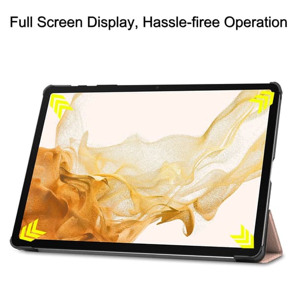 Samsung Galaxy Tab S10 Plus Etui Tri-fold Rosa
