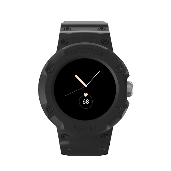 Google Pixel Watch 2 Stöttåligt Skal + Armband Svart