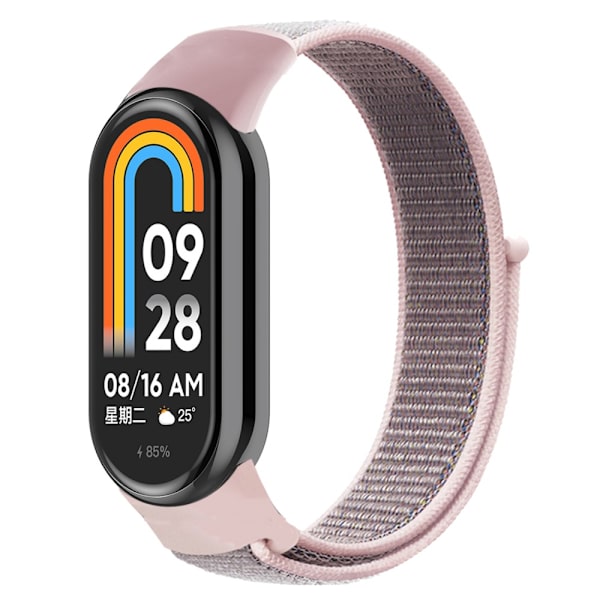 Nylonrem til Xiaomi Smart Band 8 Rosa