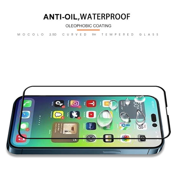 Mocolo Kattava Karkaistu Lasi Näytönsuoja iPhone 14 Pro