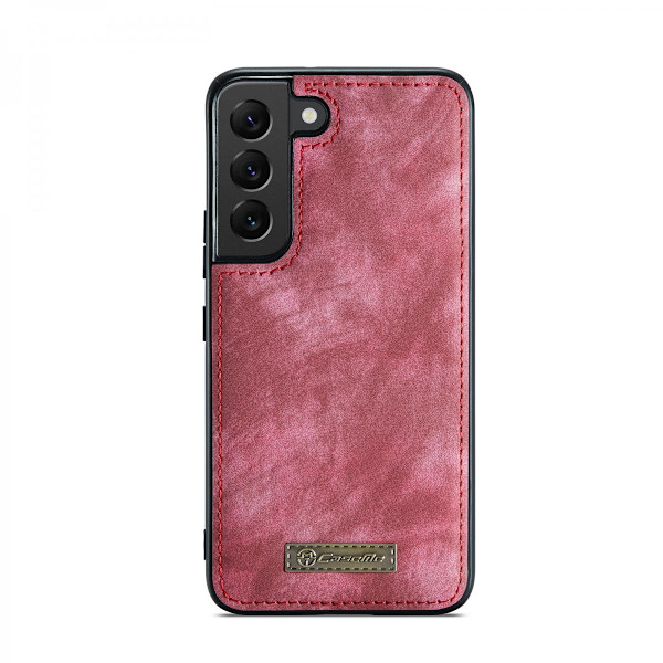 CaseMe Multi-Slot 2 i 1 Lompakkokotelo Galaxy S22 Punainen