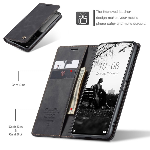 CaseMe Slim Wallet Case Xiaomi 11T/11T Pro Black