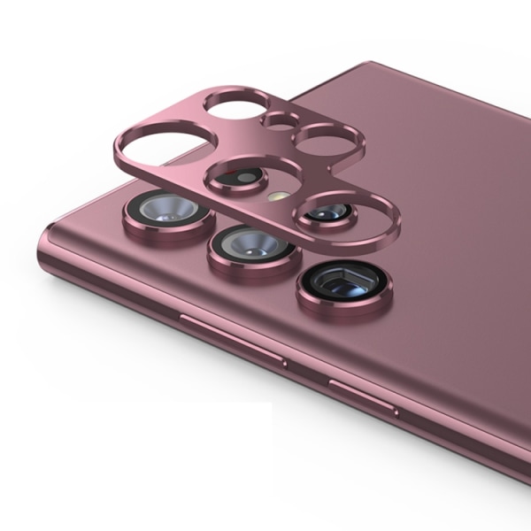 Enkay aluminium kamera cover Samsung Galaxy S22 Ultra Dark Red