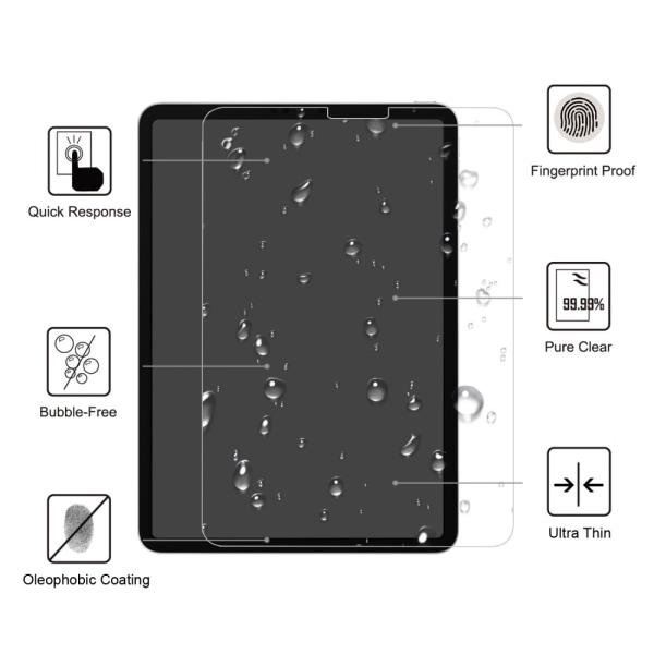 iPad Pro 11 1. generation (2018) skærmbeskytter hærdet glas 0,3 mm