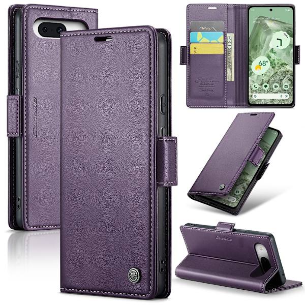 CaseMe Slim Pungetui RFID-beskyttelse Google Pixel 8a Lilla
