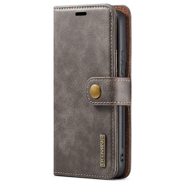 DG.MING 2-in-1 Magnet Wallet Samsung Galaxy S22 Brown