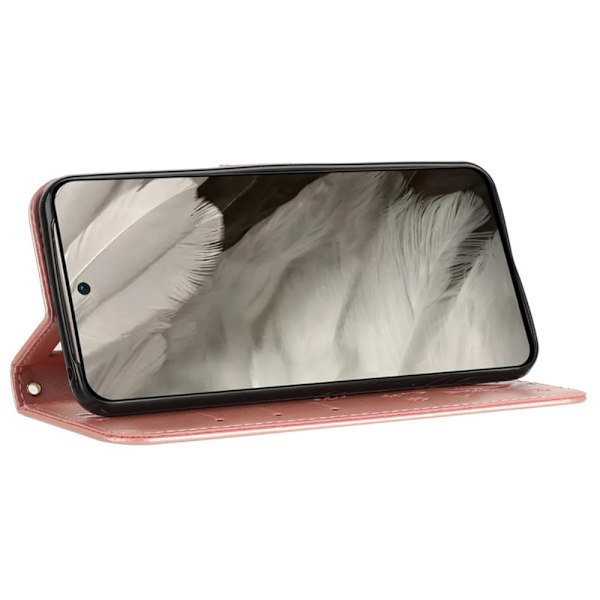 Læderetui Sommerfugle Google Pixel 8 Rosa