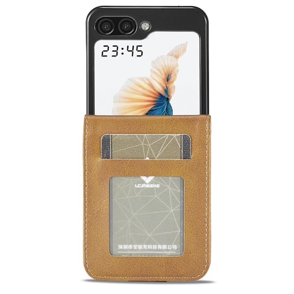 LC.IMEEKE Plånboksfodral Samsung Galaxy Z Flip 6 Cognac