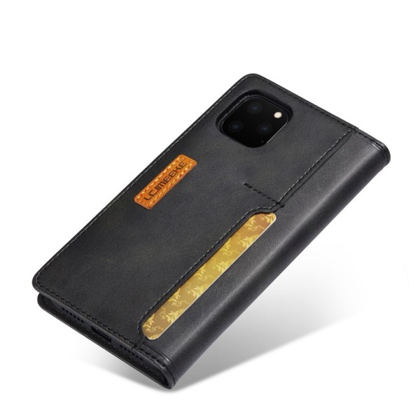 LC.IMEEKE lompakkokotelo, nahkainen iPhone 11 Pro Max, musta