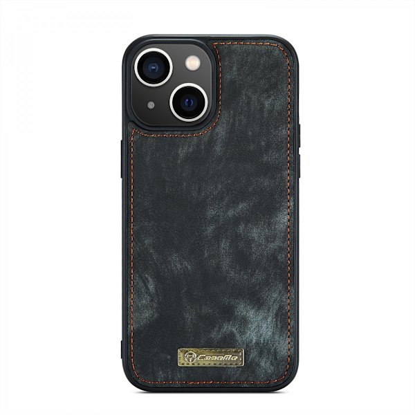 CaseMe Multi-Slot 2 i 1 Plånboksfodral iPhone 13 Harmaa