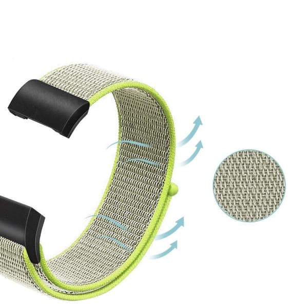 Nylonrem Fitbit Charge 3/4 Grøn