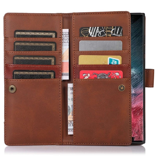 Pungetui Multi-Slot Samsung Galaxy S23 Ultra Brun