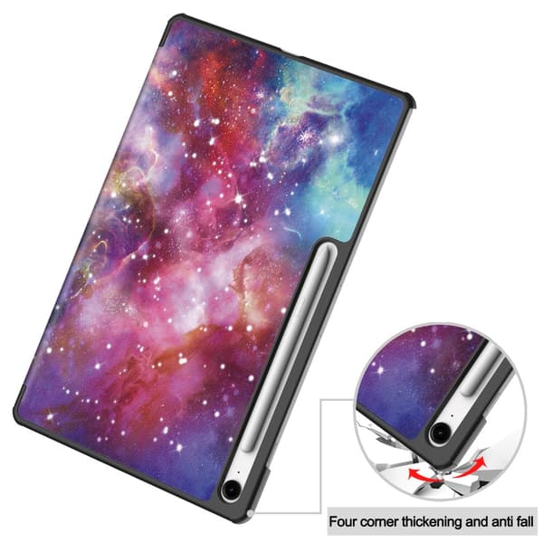 Samsung Galaxy Tab S10 FE Plus Fodral Tri-fold Stjärnhimmel
