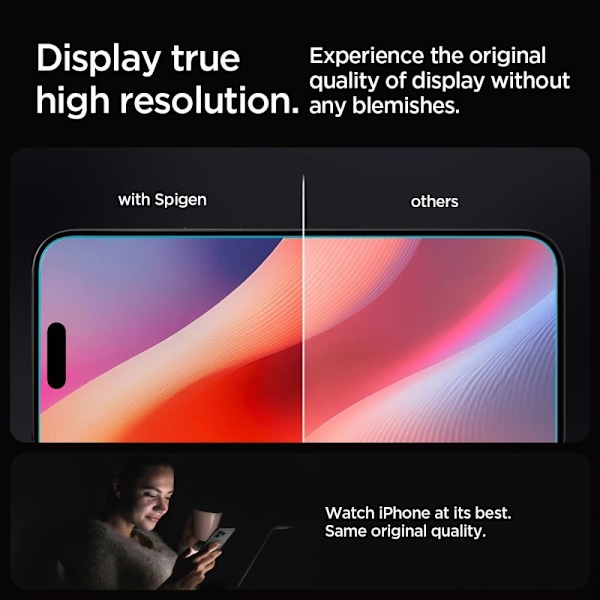 Spigen iPhone 14 Screen Protector GLAS.tR EZ Fit (2-Pack)