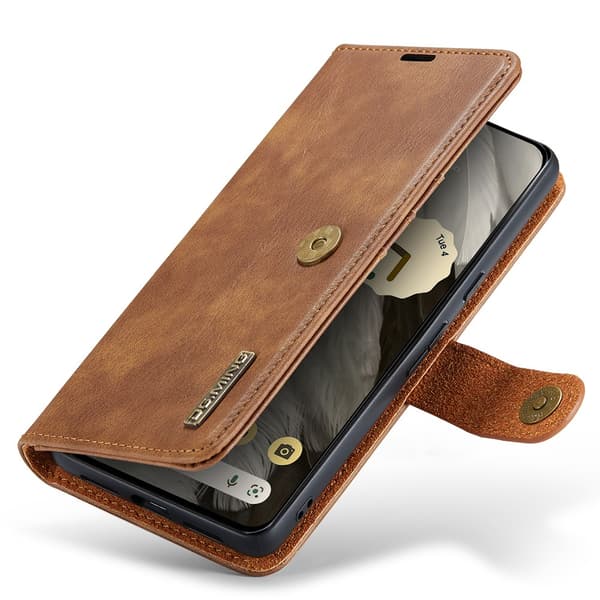 DG.MING 2-i-1 Magnetiskt Plånboksfodral Google Pixel 8 Cognac