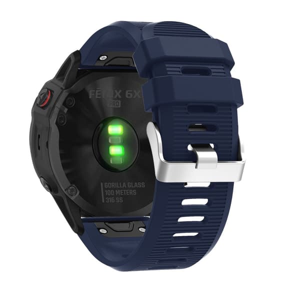 Silikonearmbånd Garmin Fenix 6X Pro Mørkeblå