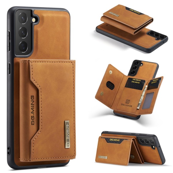 DG.MING 2 in 1 Magnetic Card Slot Case Samsung Galaxy S24 Cognac