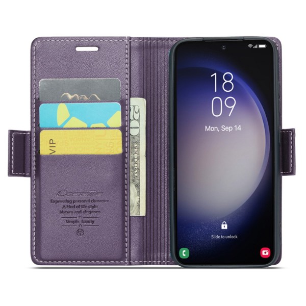 CaseMe Slim Wallet Case RFID-beskyttelse Samsung Galaxy S24 Plus Li