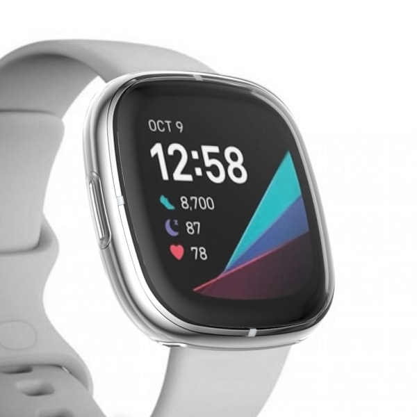 Heltäckande Skal Fitbit Versa 3/Sense Transparent