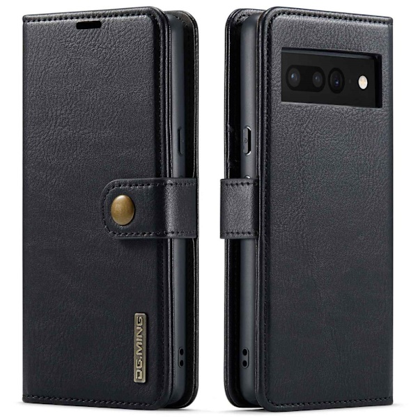 DG.MING 2-in-1 Magnet Wallet Google Pixel 7 Pro Black