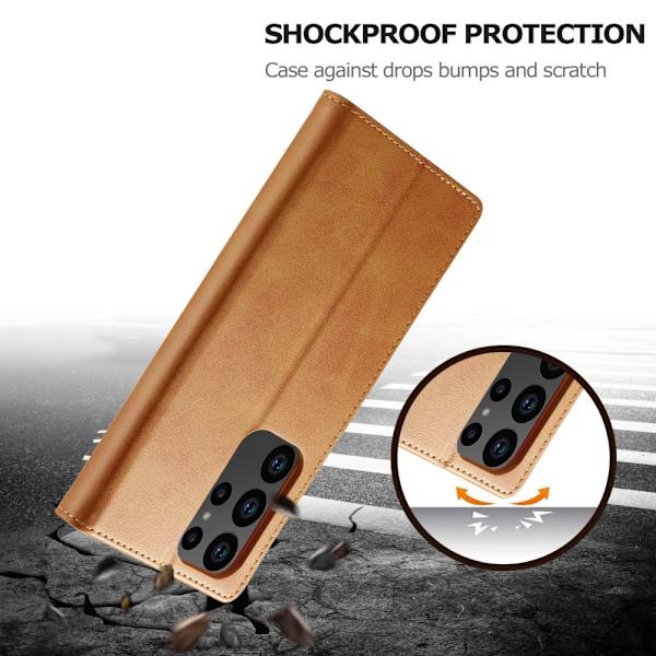 LC.IMEEKE Pungetui Samsung Galaxy S23 Ultra Cognac