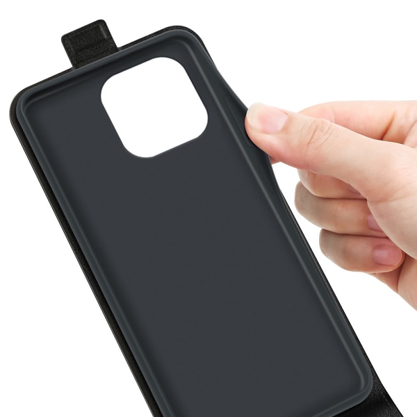 Flip Lædercover iPhone 15 Pro Max Sort