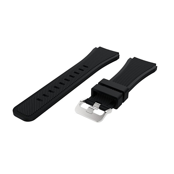 Silikonearmbånd Samsung Galaxy Watch 46mm Sort